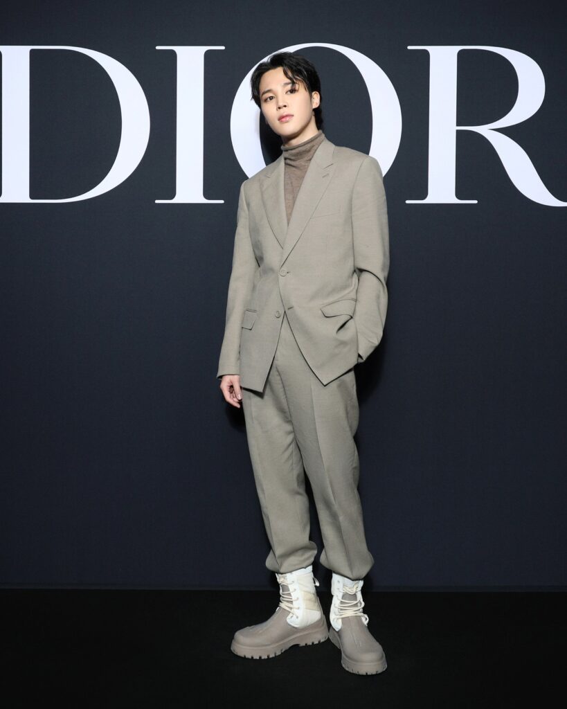 Jimin pour Dior à la Paris Fashion Week