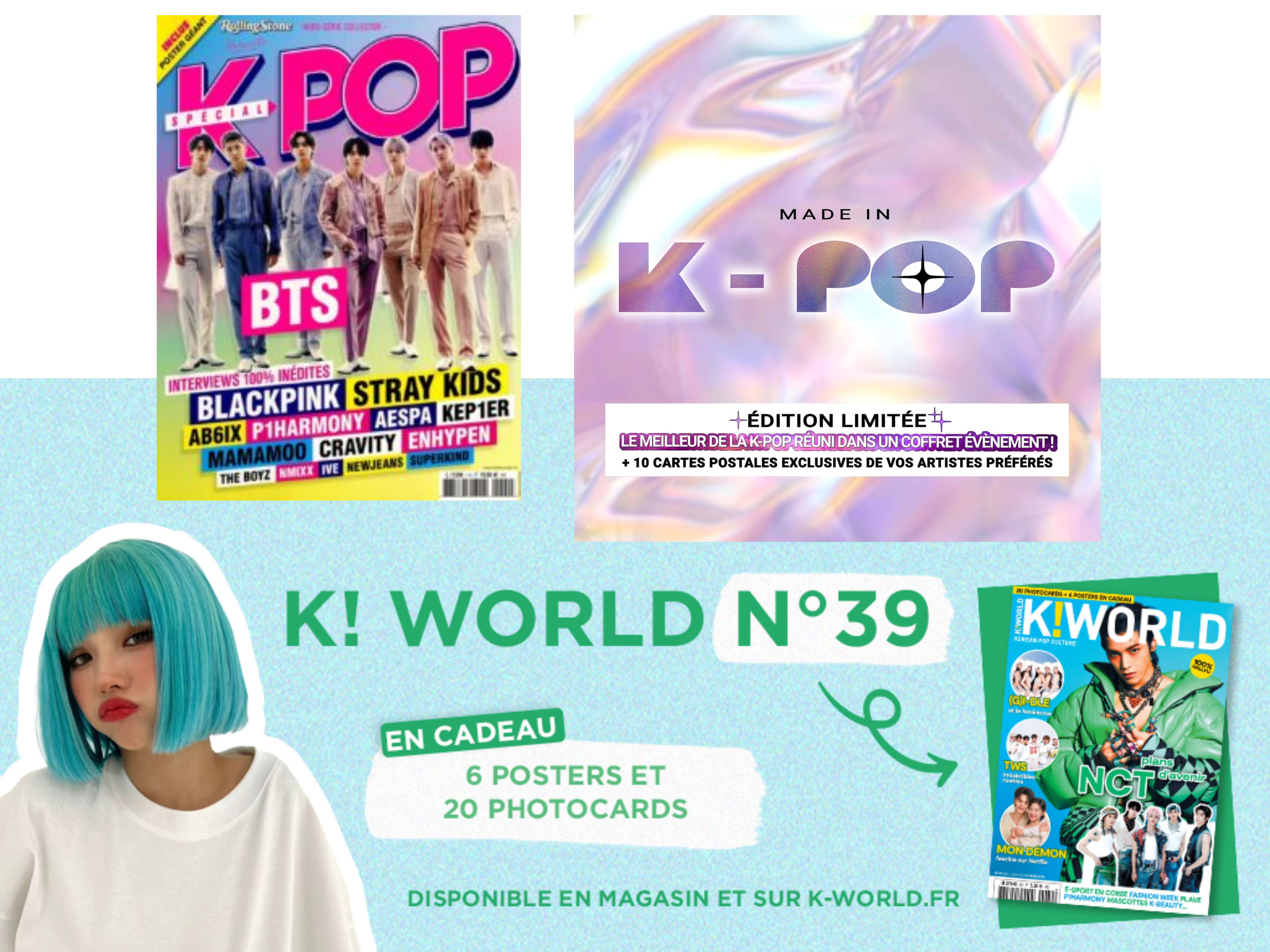 Extraits de magazines spécialisés K-pop