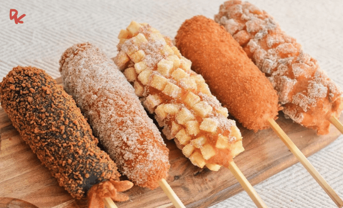 manger à séoul myungrang hot dog corn dog