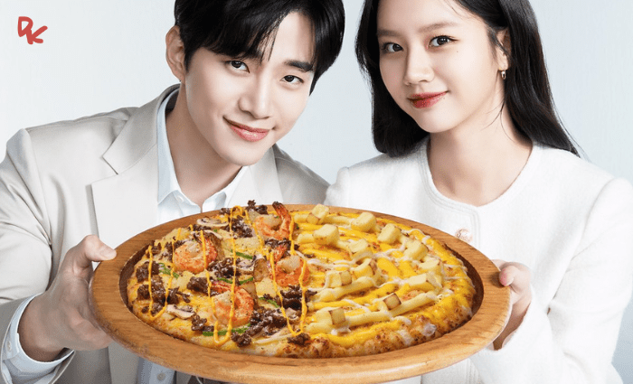 manger à séoul pizza coréenne 2PM Junho Girl's Day Hyeri