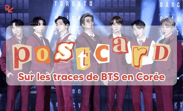 POSTCARD BTS CORÉE DU SUD